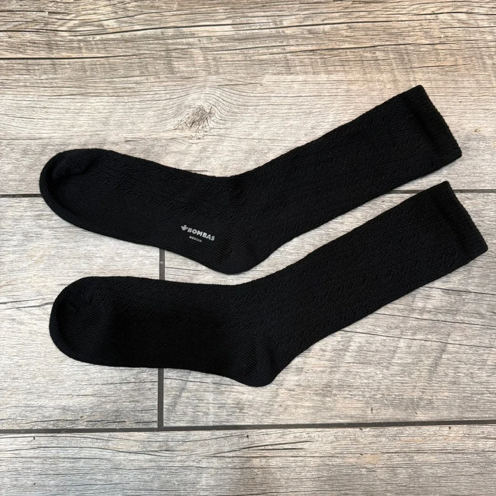 Bombas Knit‎ Black Socks Womens Medium